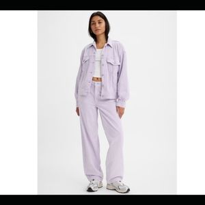 Levis Baggy Dad corduroy slouchy Pants jeans A34940006 light purple